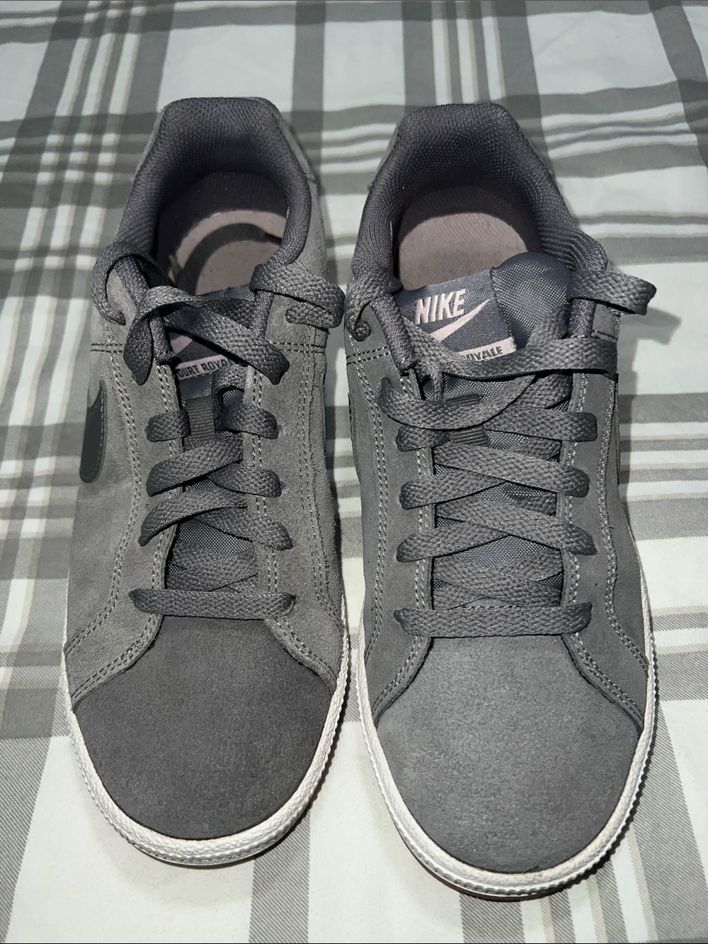 Nike Gray Suede Low-Top Sneakers
